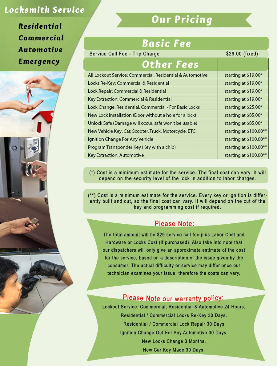Folsom PA Locksmith Store Folsom, PA 215-298-9330 - price-list-c-22